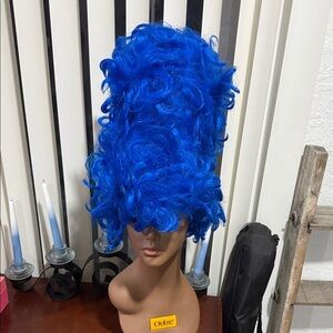 Marge Simpson Blue Curly Wig